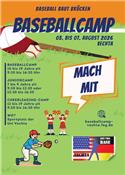 Veranstaltungsbild 5-Tage Baseballcamp amerikanisch-deutsch: 28. Juli - 1. August für 10-19-jährige